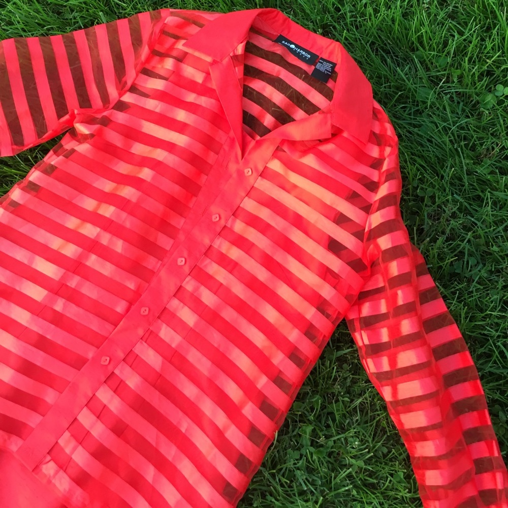🌹 Sag Harbor Red Dress and Overshirt